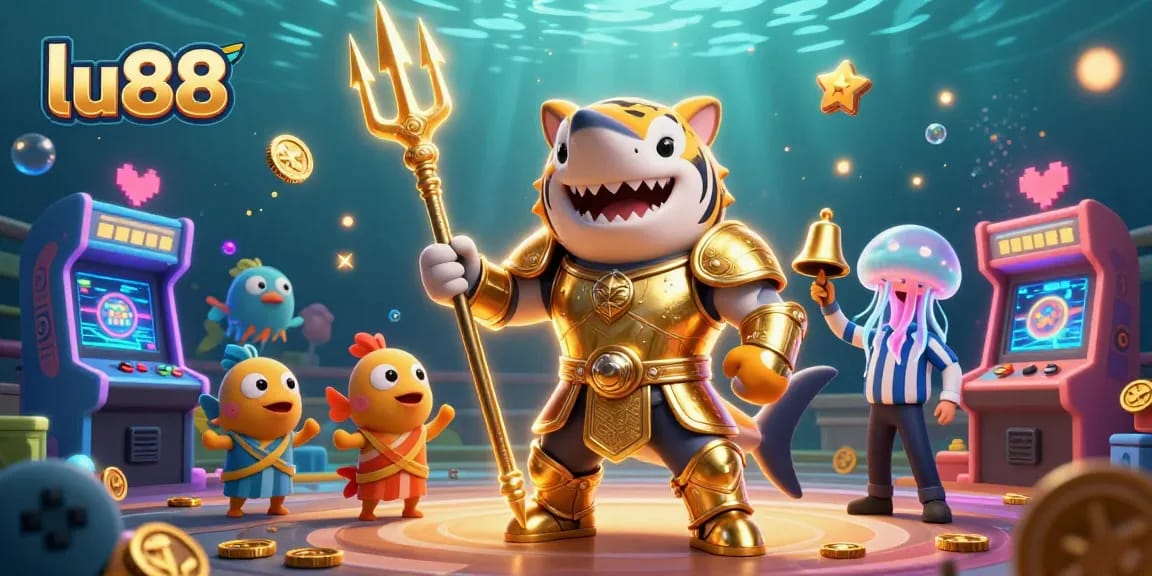 Experience thrilling gaming action at lu88 with a colorful underwater casino spectacle.