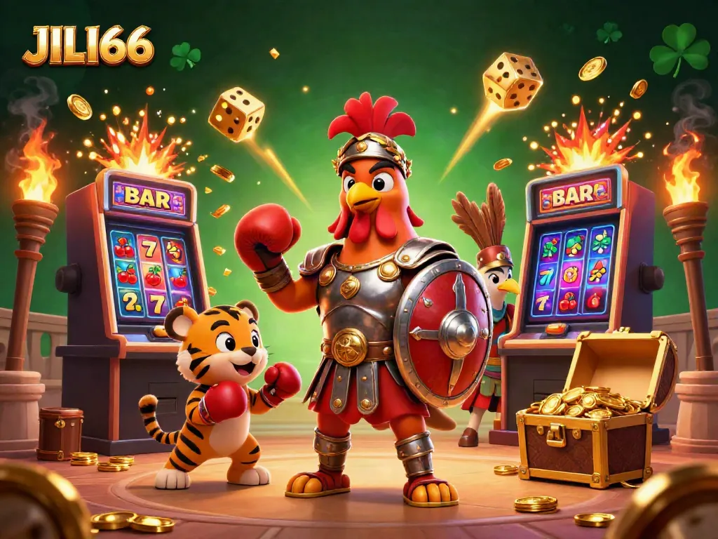 Experience excitement with JILI66 in a vibrant scene of gaming action and rich details.