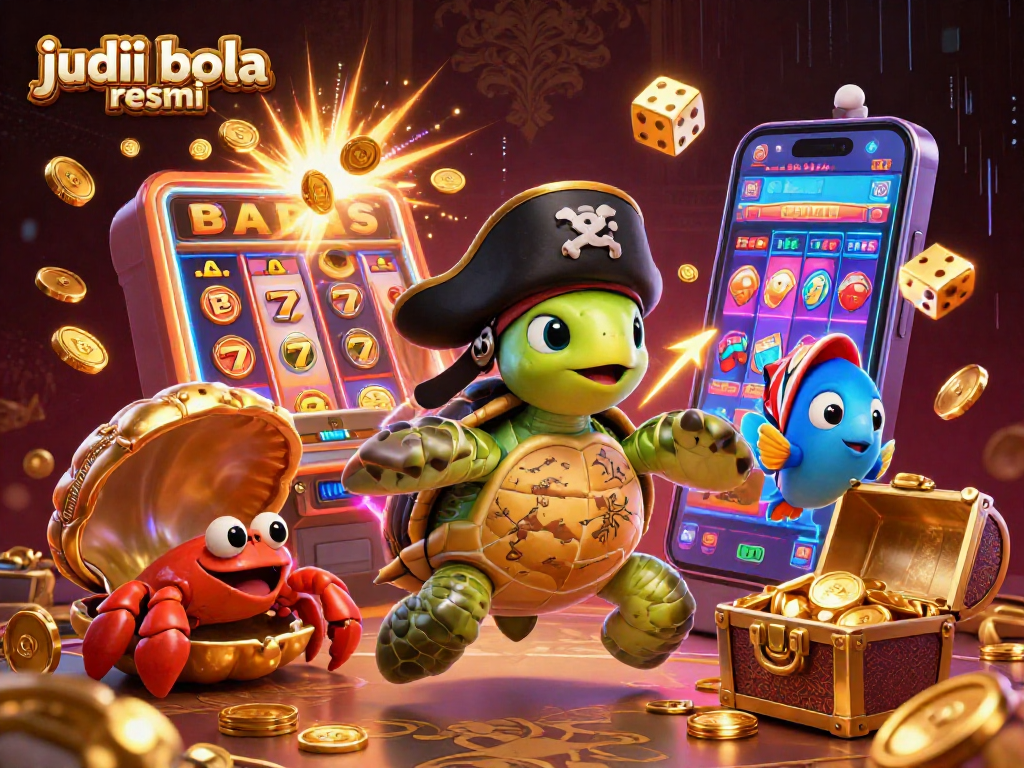 Experience thrilling wins with judi bola resmi through an ultra-detailed 3D casino scene packed with vibrant elements.