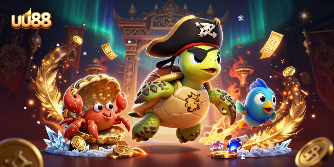 Experience thrilling gaming action at uu88 with colorful 3D characters and dynamic casino elements.