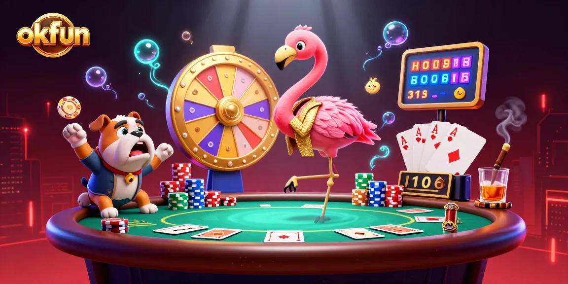 Engage with okfun's thrilling casino scene showcasing excitement, prizes, and dynamic gameplay.