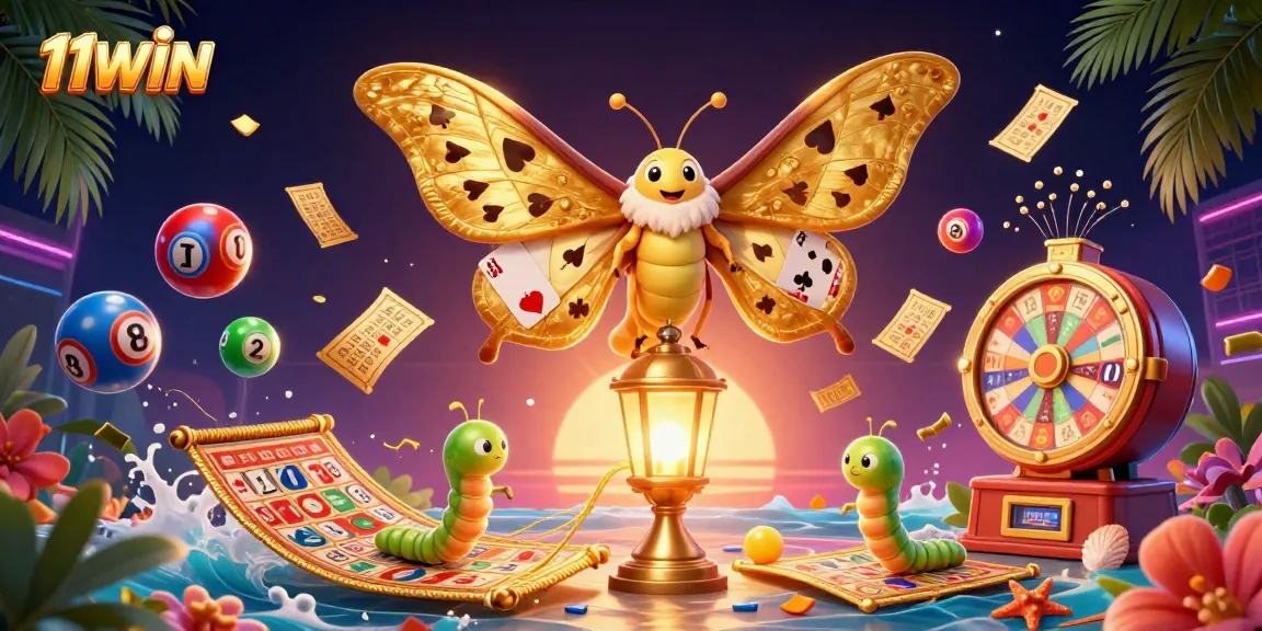 Experience the vibrant 11WIN casino world with dynamic lottery elements and a colorful atmosphere.