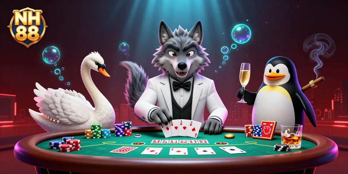 Experience NH 88’s captivating casino atmosphere with elegantly styled characters and dynamic game elements.